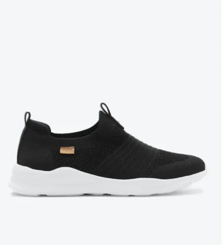 Tênis Slip On Streech Jogging Knit Preto Anacapri Preto 36