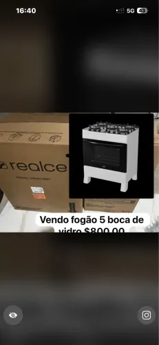 Fogão 5 bocas