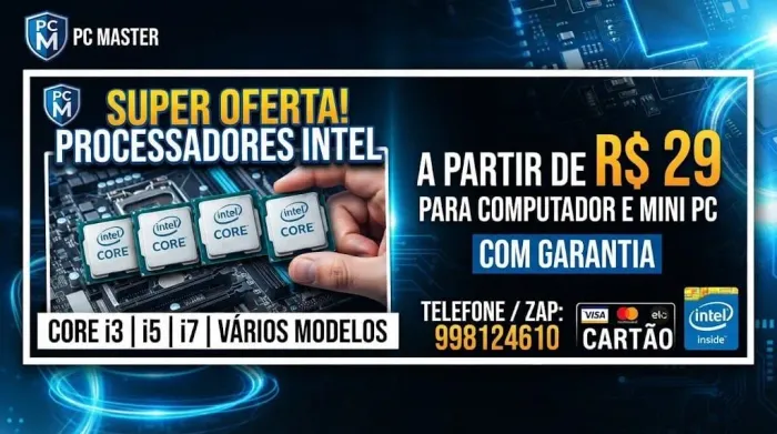 Processador para mini pc e computador dual core, i3, i5 e i7 seminovos e novos c garantia