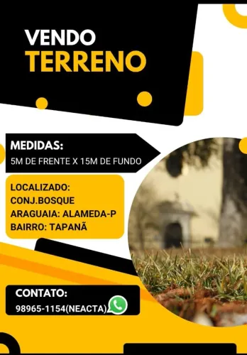 Vendo um terreno no bairro do Tapanã