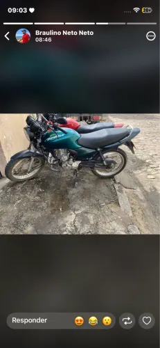 CG Titan 125 2002 Pedal e Partida Placa da Bahia