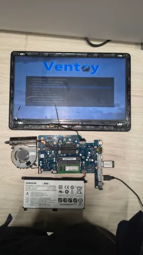 PLACA MÃE + MONITOR + BATERIA + CARREGADOR SAMSUNG NP300E5M