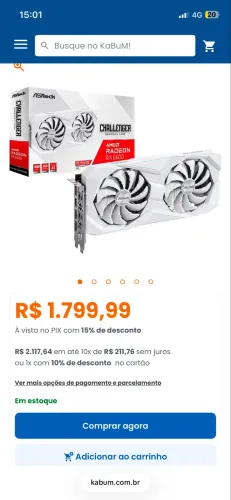 Placa de vídeo amd Asrock challenger Rx 6600