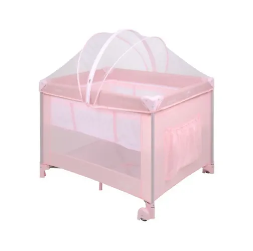 Berço desmontável portátil até 15kg usado 1 vez, marca: Serenata Pink.