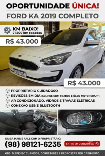 Ford KA 1.0 Se/se Plus Tivct Flex 5P 2019