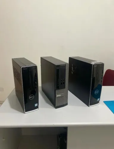 Lote 3 PCs Dell (Sucata/Peças) - Gabinetes SFF + Placas-mãe