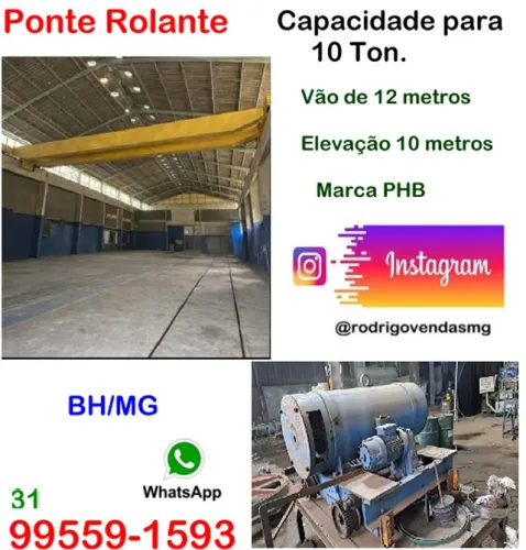 Ponte rolante aço auto supermercado galpão armazém distribuição deposito logística comerci
