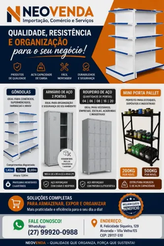 Gôndolas/Mini Porta Pallet/Armário de Aço/ Roupeiro de Aço