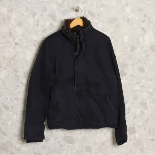 jaqueta azul abercrombie & fitch gg