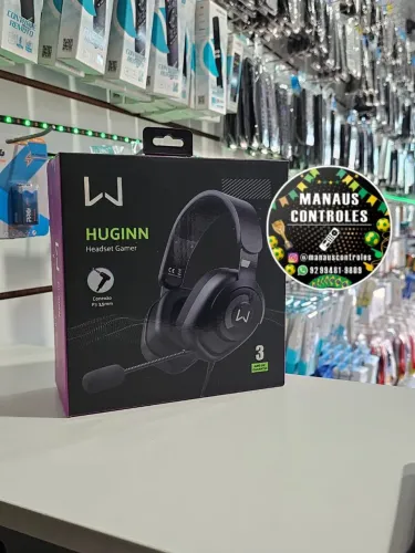 Headset Gamer Warrior Huginn Mic P3 3,5mm Ps5 Xbox Pc 50mm