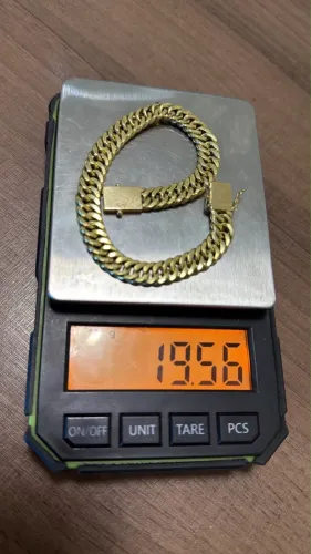 Pulseira ouro 18k apenas 400 a grama com 30% defesa