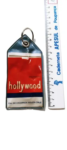 Chaveiro vintage cig@rros Hollywood (Souza Cruz) e Supermercados Zaffari Esquilo anos 70