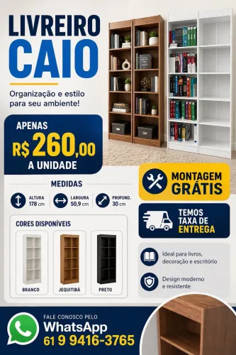 ESTANTE / LIVREIRO R$ 260,00 A UNIDADE