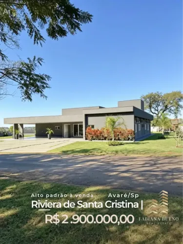 Alto padrão à venda na Riviera de Santa Cristina I Avaré/SP