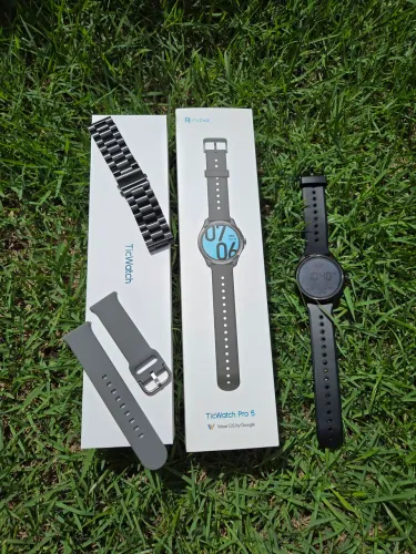 TicWatch Pro 5 Impecável | Completo + 3 Pulseiras + Caixa