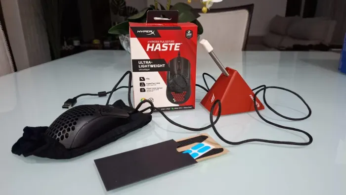HYPERX PULSEFIRE HASTE + Mouse Bungee Fallen Tucano 