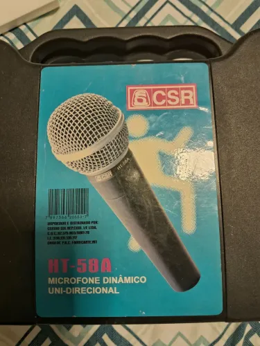 Microfone Dinâmico Uni Direcional HT 58A