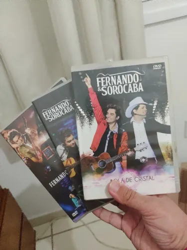 3 DVDs de show de Fernando e Sorocaba