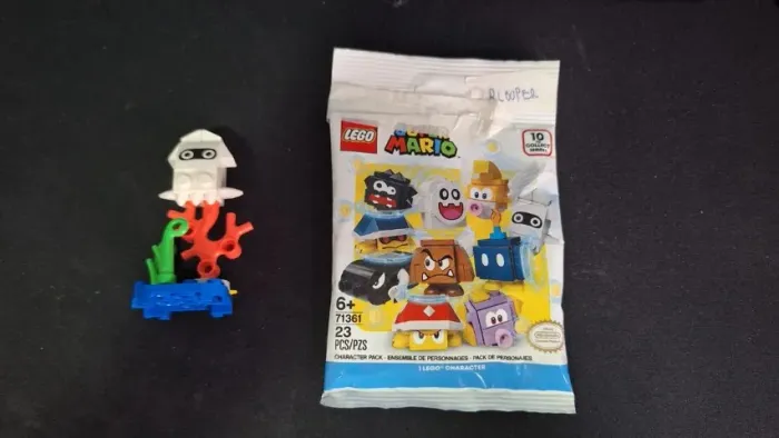 Lego Mario 71361 mini figure Blooper 6333961 Serie 1 nunca montado completo
