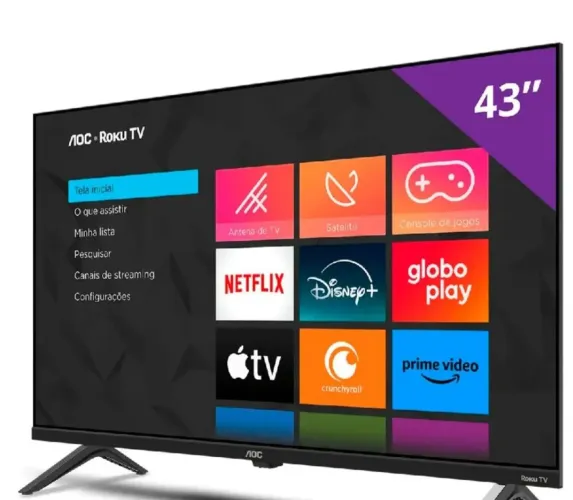 Televisão 43 polegadas roku philco.