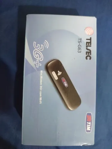 Mini Modem USB 3G+ com Wi-Fi. TELSEC/TIM. Desbloqueado. Ideal para Uber, motorista de app
