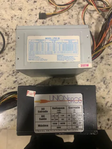 Fontes de computador 300w/500w