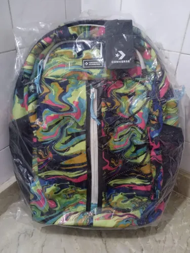 Mochila Converse Importada Unissex Striped Transition Multicolorida Original 