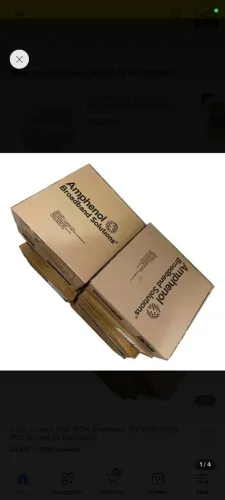 Cabo coaxial rg6 caixa 100 metros