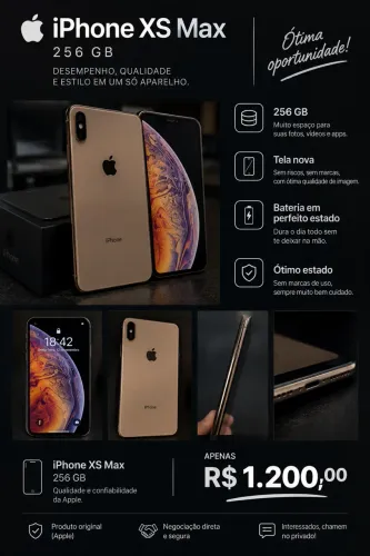 iPhone XS Max 256Gb - Impecável