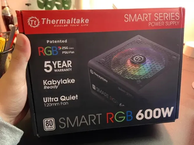 Fonte Thermaltake Smart RGB 600W, 80 Plus