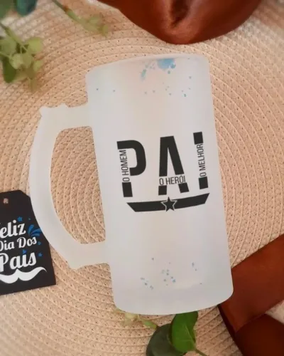 Caneca de chopp personalizada dia dos pais