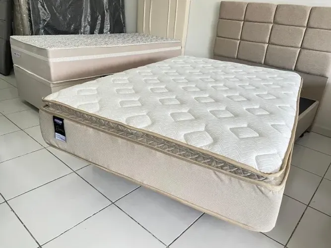 Colchão Viúva 128X188 Novo Molas Ensacadas Pillow Top Marca Gazin Pronta Entrega!