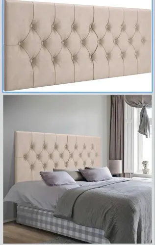 Cabeceira Cama Box Queen Duas peças de 80cm x 56(Areia)