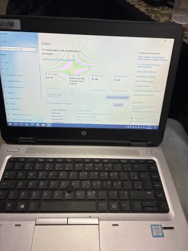 Notebook Hp core i5 6 geração 8gb ram ssd240gb