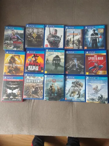 Jogos PS4 Originais Físicos | God of War, RDR2, Spider-Man e mais