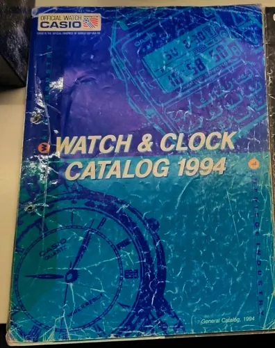Catálogo de Relógios Casio - 1994 Semestre 1 - Em inglês - 138 Páginas - Raríssimo