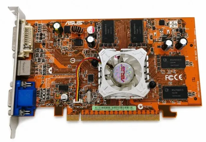 Placa Vídeo Asus ATI Radeon X550 256MB DDR 128-bit PCIe EAX550HM512/TD/256M Ideal PC Retrô