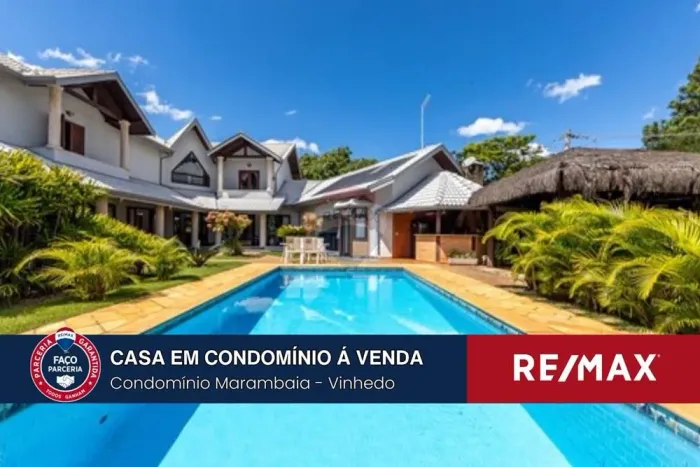 Casa à venda no Condomínio Marambaia em Vinhedo com 4 suítes.