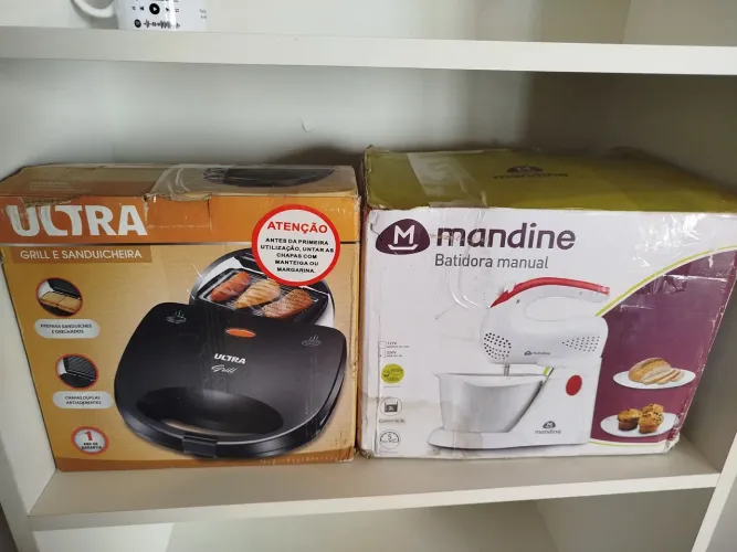 Batedeira e sanduicheira grill