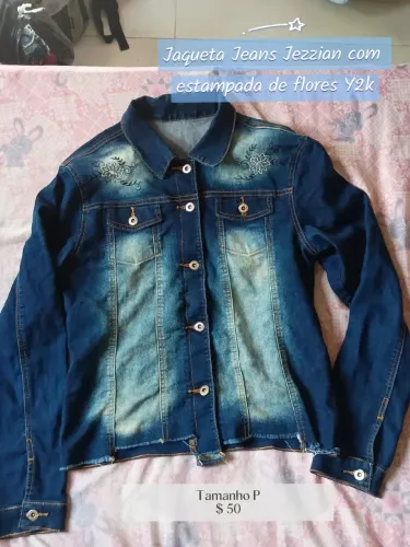 Jaqueta Jeans Jezzian feminina Y2k