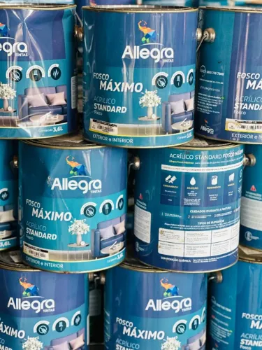 Tinta Acrílica Allegra Fosco Standart 3,6L - Diversas Cores - Liquidação