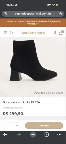 Bota meia sonho dos pés - 38