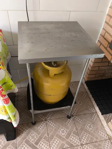 Bancada Inox Cozinha 49.5x49.5x91A