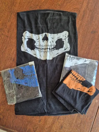 Balaclava de caveira para moto
