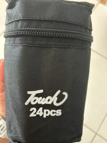 Canetinhas Touch 24 Cores Dupla Ponta com Estojo - Novas