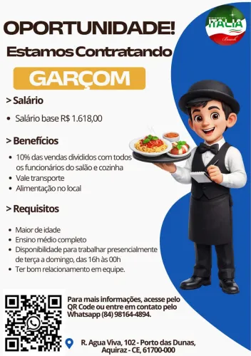 Vaga garçom 