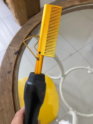 Pente Escova Modelador Soft Elétrico Bivolt Alisador Cabelo 