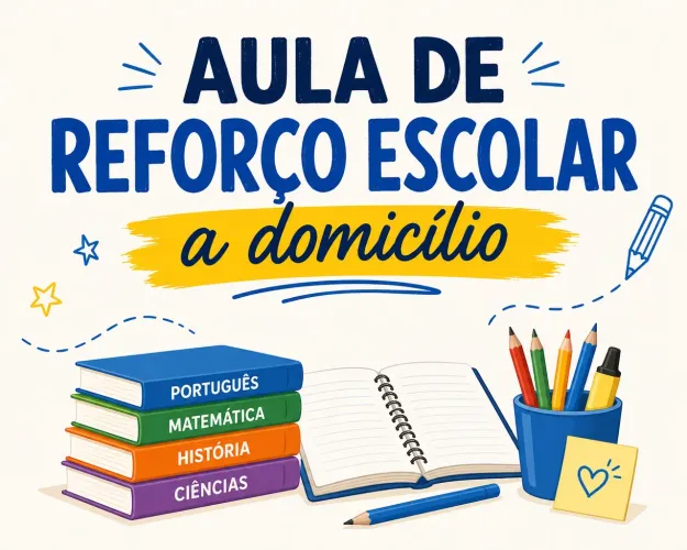 Faço aula de reforço escolar a domicílio