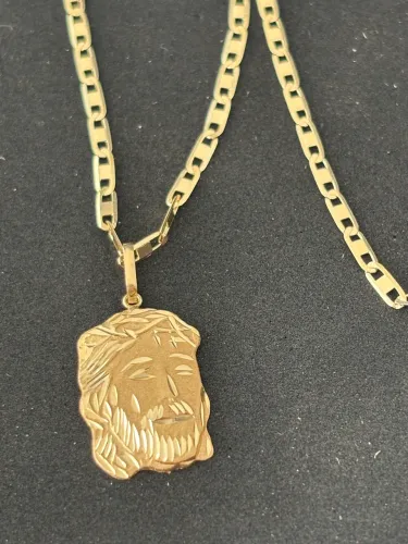 Corrente Piastrine ouro 18k