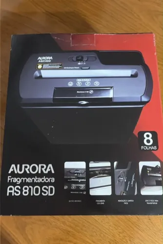 "NOVA NA CAIXA" Fragmentadora Aurora AS810SD